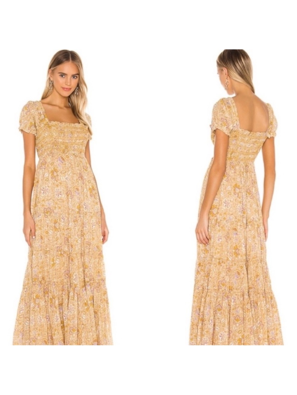 Free People Getaway smocked Maxi Dress - Picture 6 of 6
